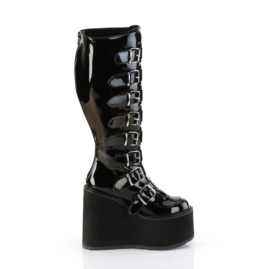 DemoniaCult  Boots SWING-815WC Blk Pat