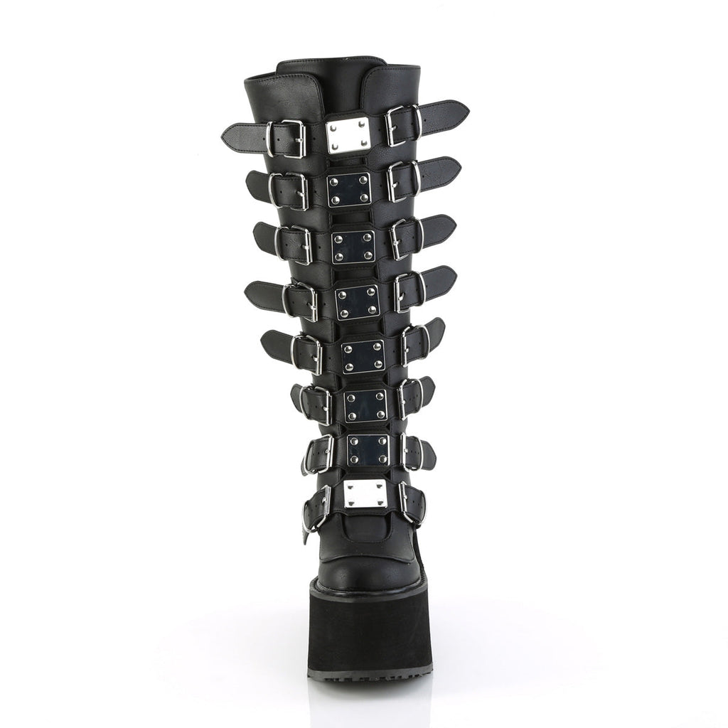 DemoniaCult  Boots SWING-815WC Blk Vegan Leather