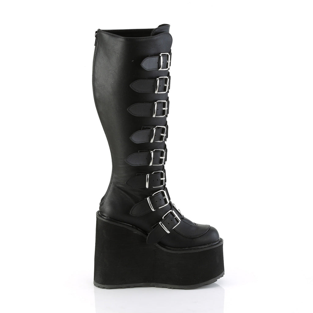 DemoniaCult  Boots SWING-815WC Blk Vegan Leather
