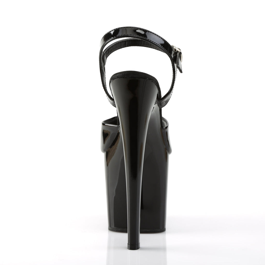 Pleaser Womens Sandals TABOO-709 Blk Pat/Blk