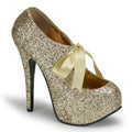 Bordello Womens Pumps TEEZE-10G Gold Gltr