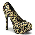 Bordello Womens Pumps TEEZE-35 Cheetah Print Pu