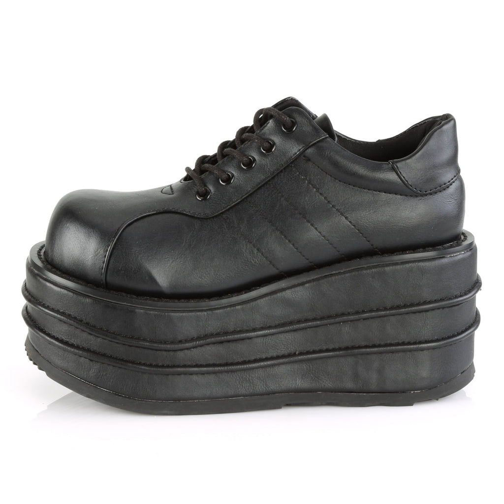 DemoniaCult Mens Boots TEMPO-08 Blk Vegan Leather