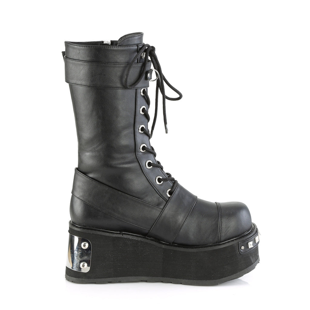 DemoniaCult Mens Boots TRASHVILLE-250 Blk Vegan Leather