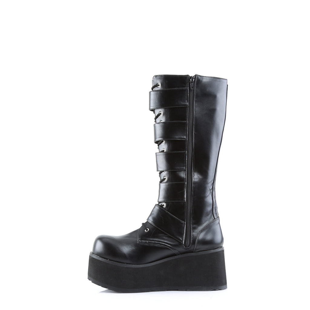 DemoniaCult Mens Boots TRASHVILLE-518 Blk Vegan Leather