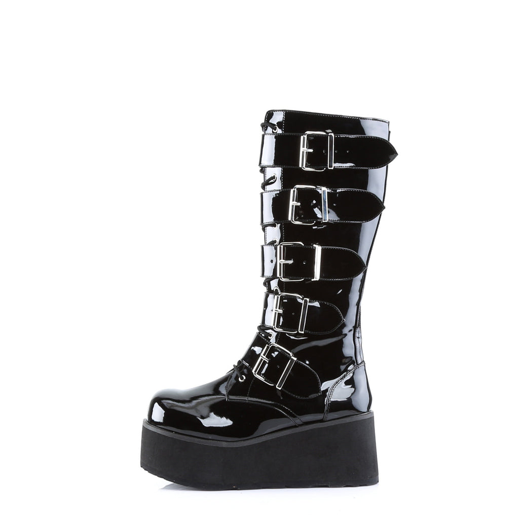 DemoniaCult Mens Boots TRASHVILLE-518 Blk Pat