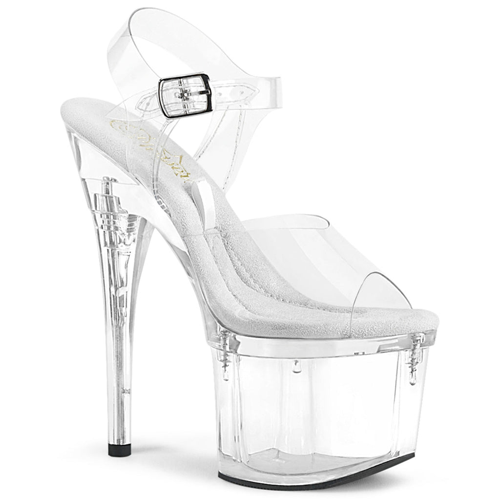 Pleaser   TREASURE-708EST Clr/Clr