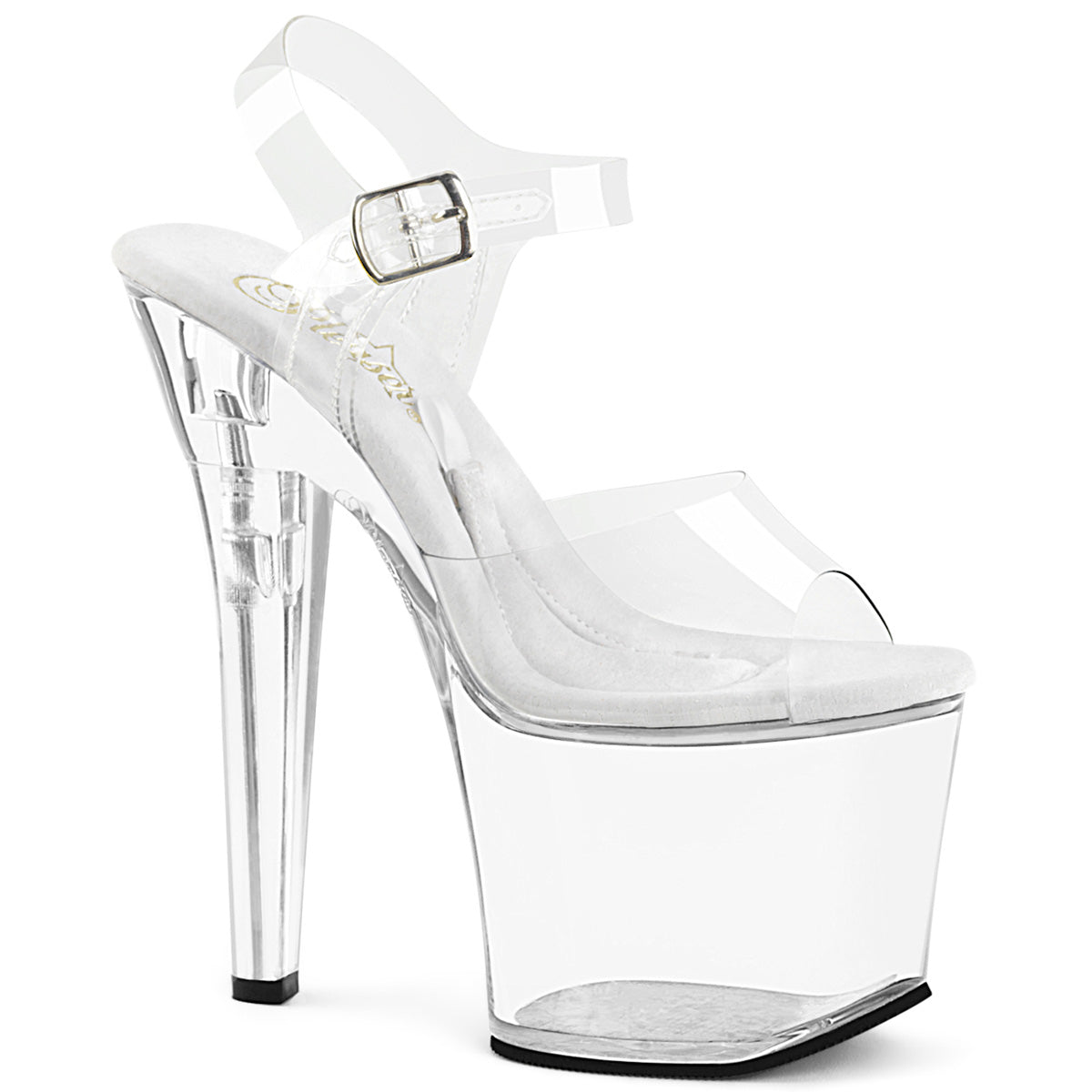 Pleaser Womens Sandals TREASURE-708RAD Clr/Clr