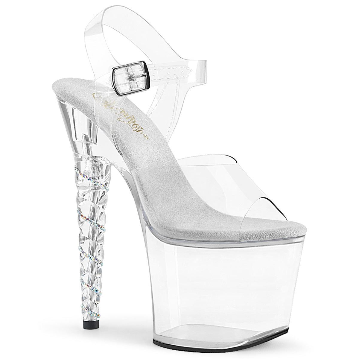Pleaser Womens Sandals UNICORN-708RSH Clr/Clr
