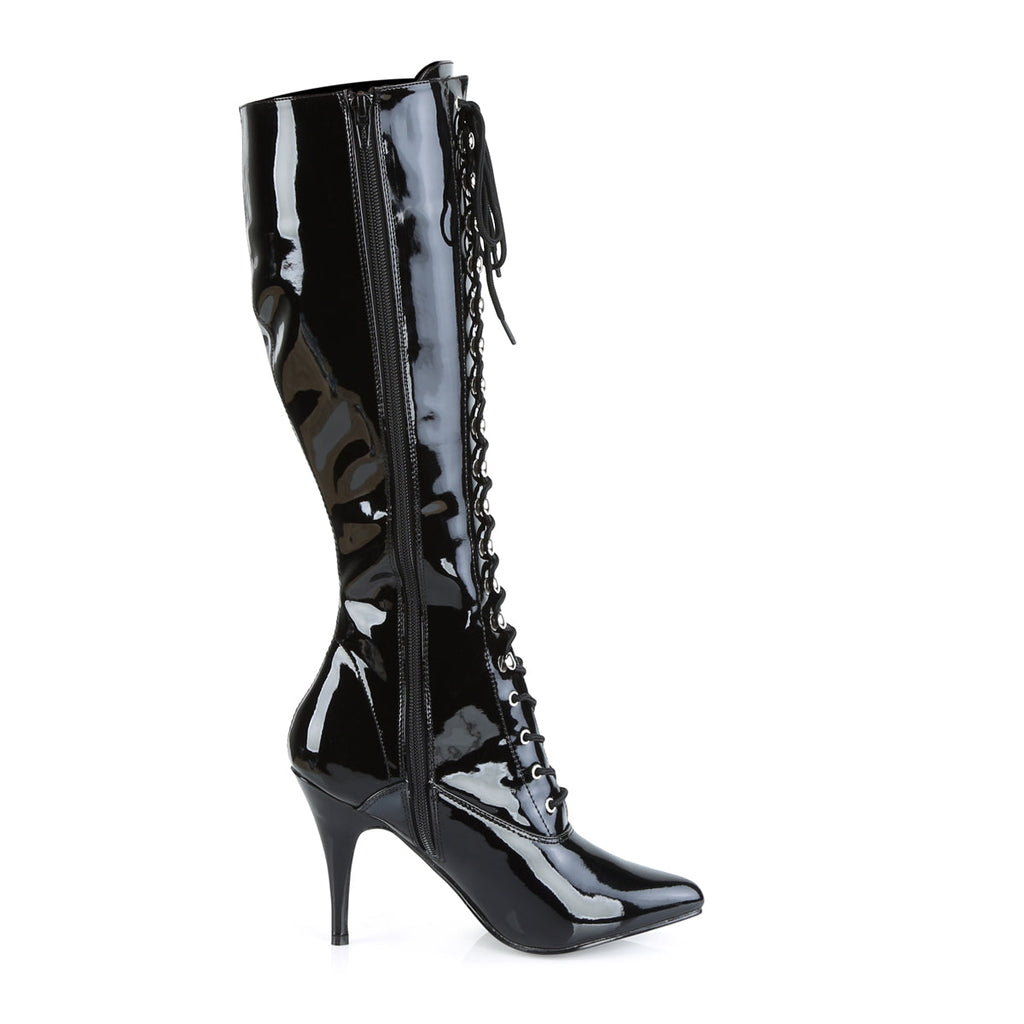 Pleaser Womens Boots VANITY-2020 Blk Pat