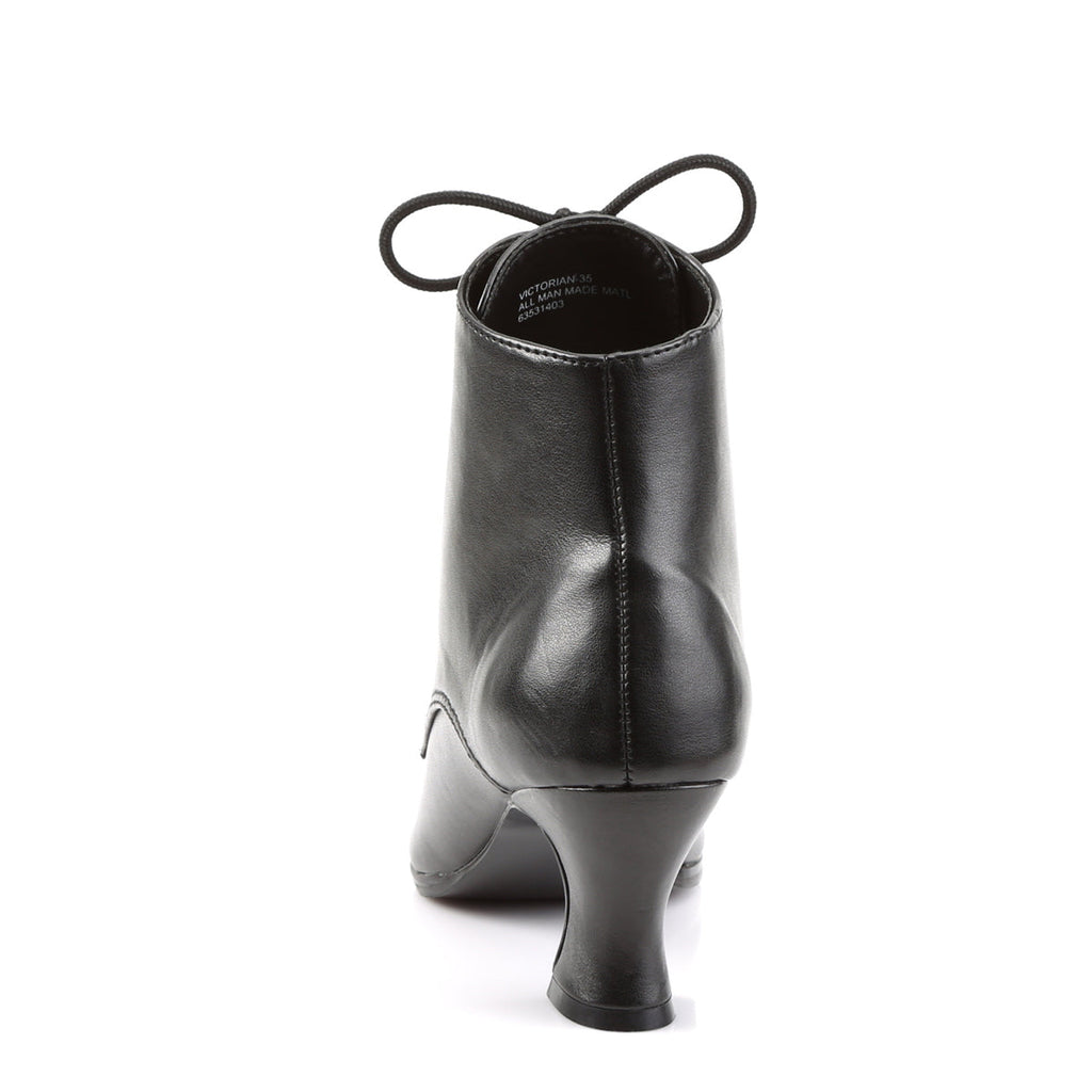 Funtasma Womens Ankle Boots VICTORIAN-35 Blk Pu