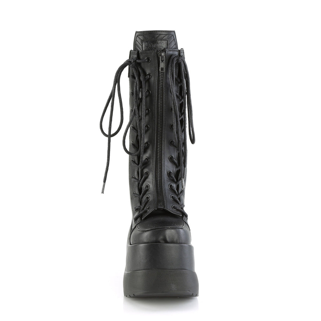 DemoniaCult  Boots VOID-118 Blk Vegan Leather-Pat