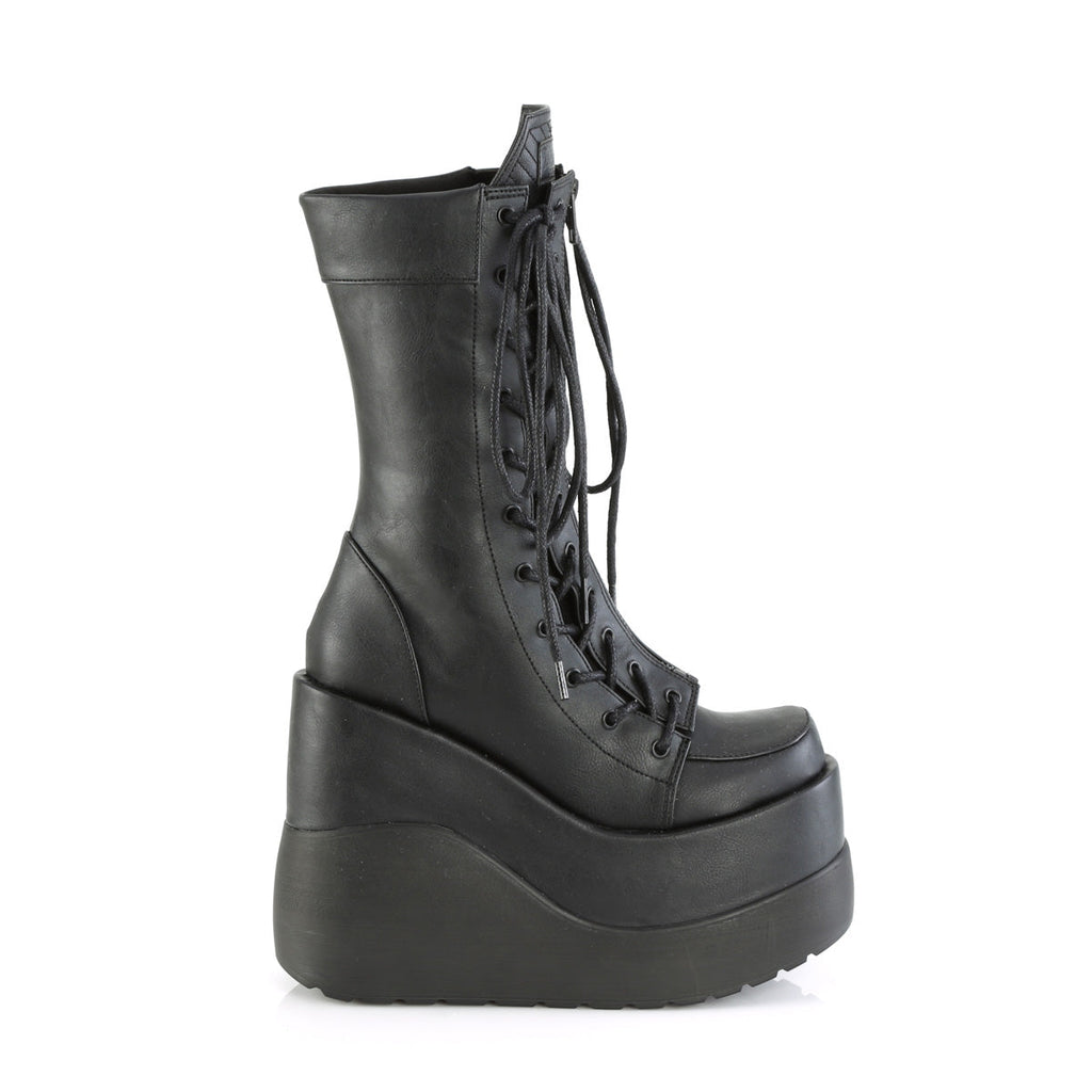 DemoniaCult  Boots VOID-118 Blk Vegan Leather-Pat