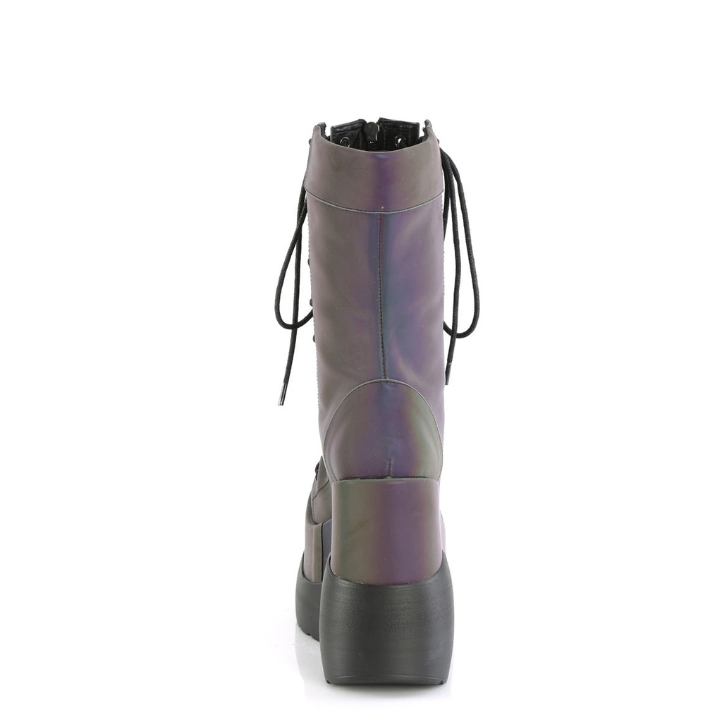 DemoniaCult  Boots VOID-118 Green Multi Reflective