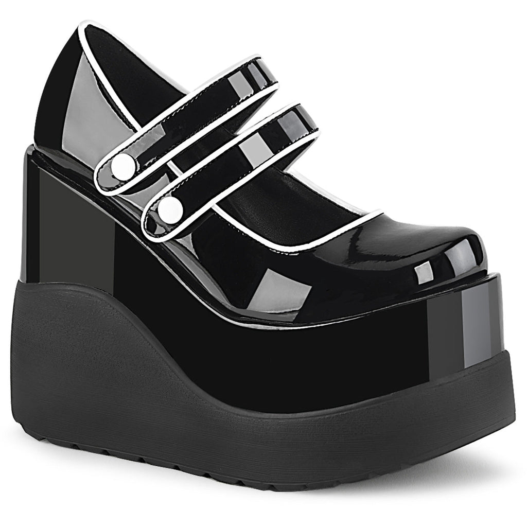 DemoniaCult  Pumps VOID-37 Blk Patent