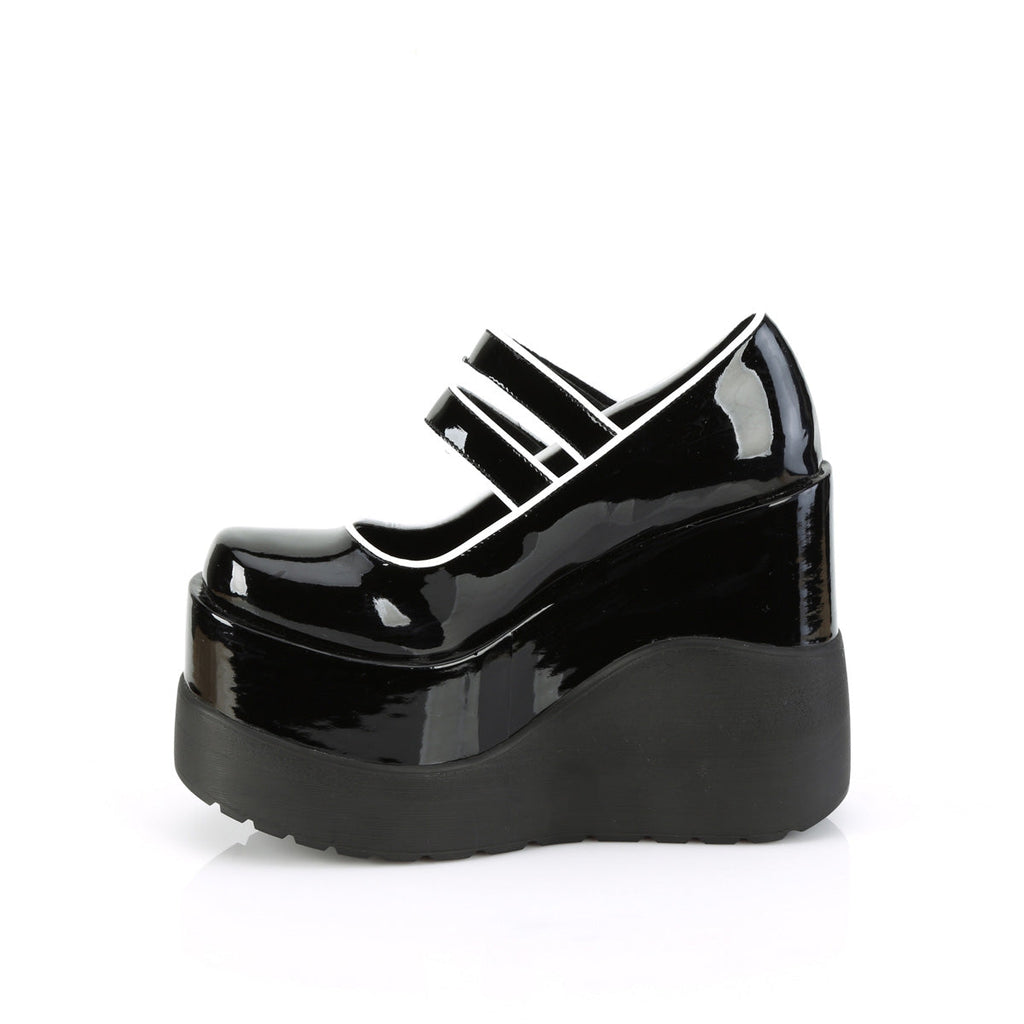 DemoniaCult  Pumps VOID-37 Blk Patent