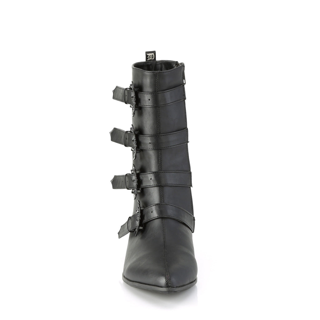 DemoniaCult Mens Boots WARLOCK-110-B Blk Vegan Leather