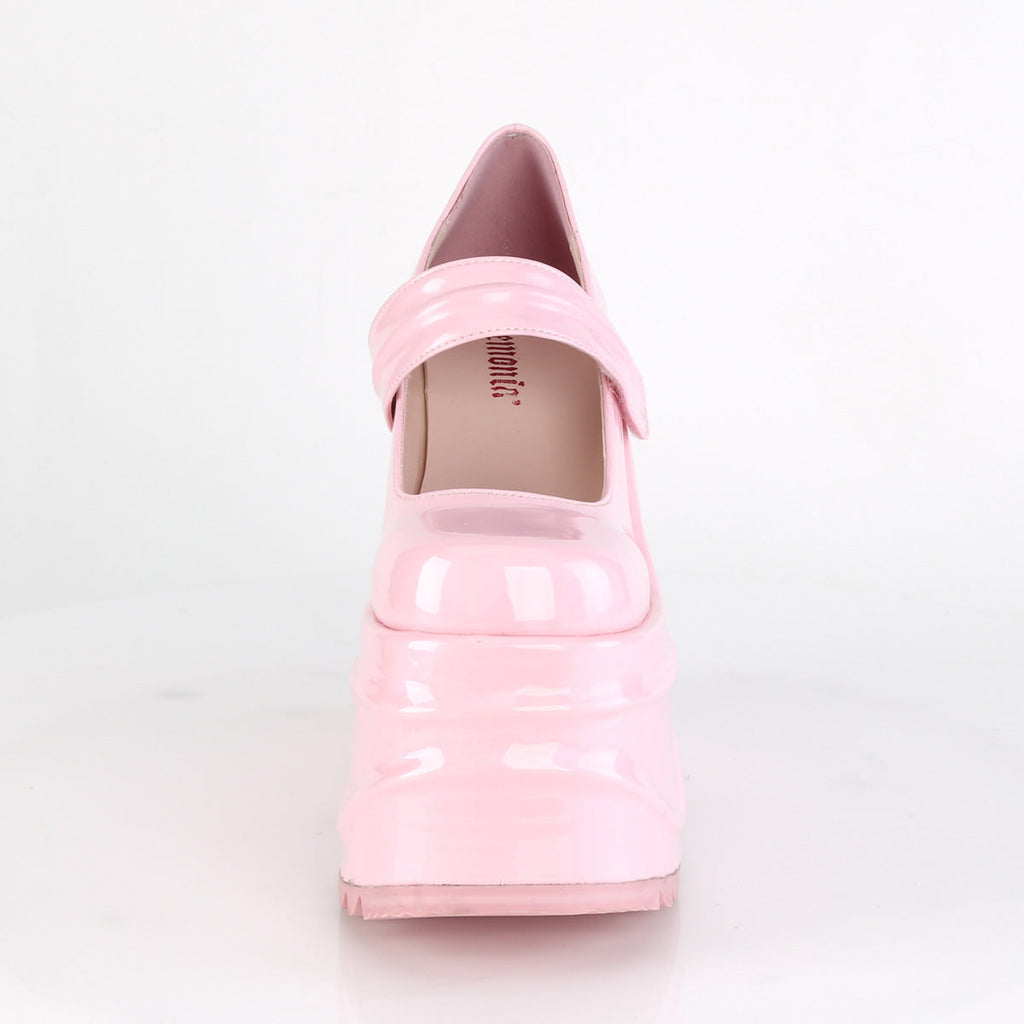 DemoniaCult Women's Heels & Platform Shoes WAVE-32 B. Pink Hologram