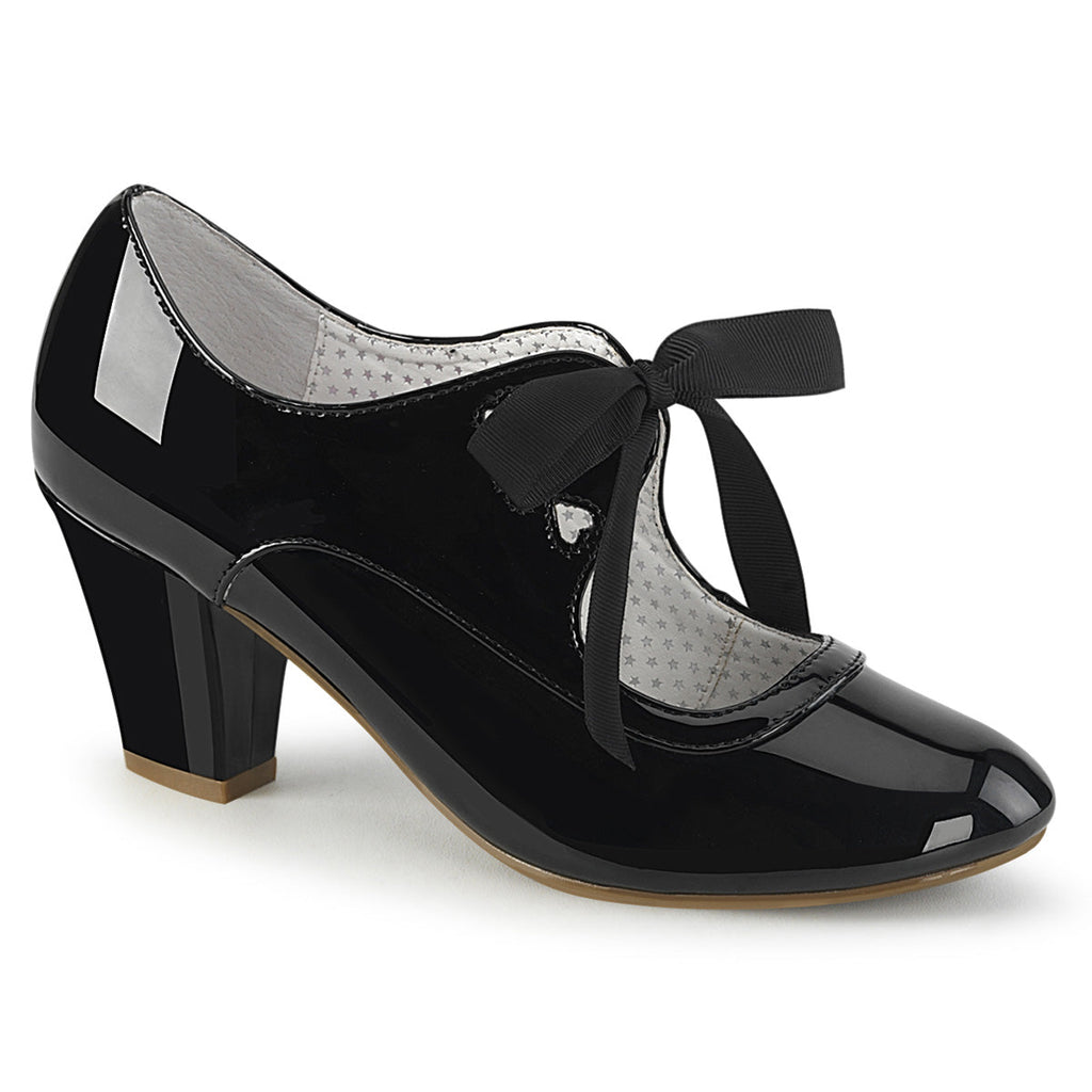 Pin Up Couture Womens Pumps WIGGLE-32 Blk Pat