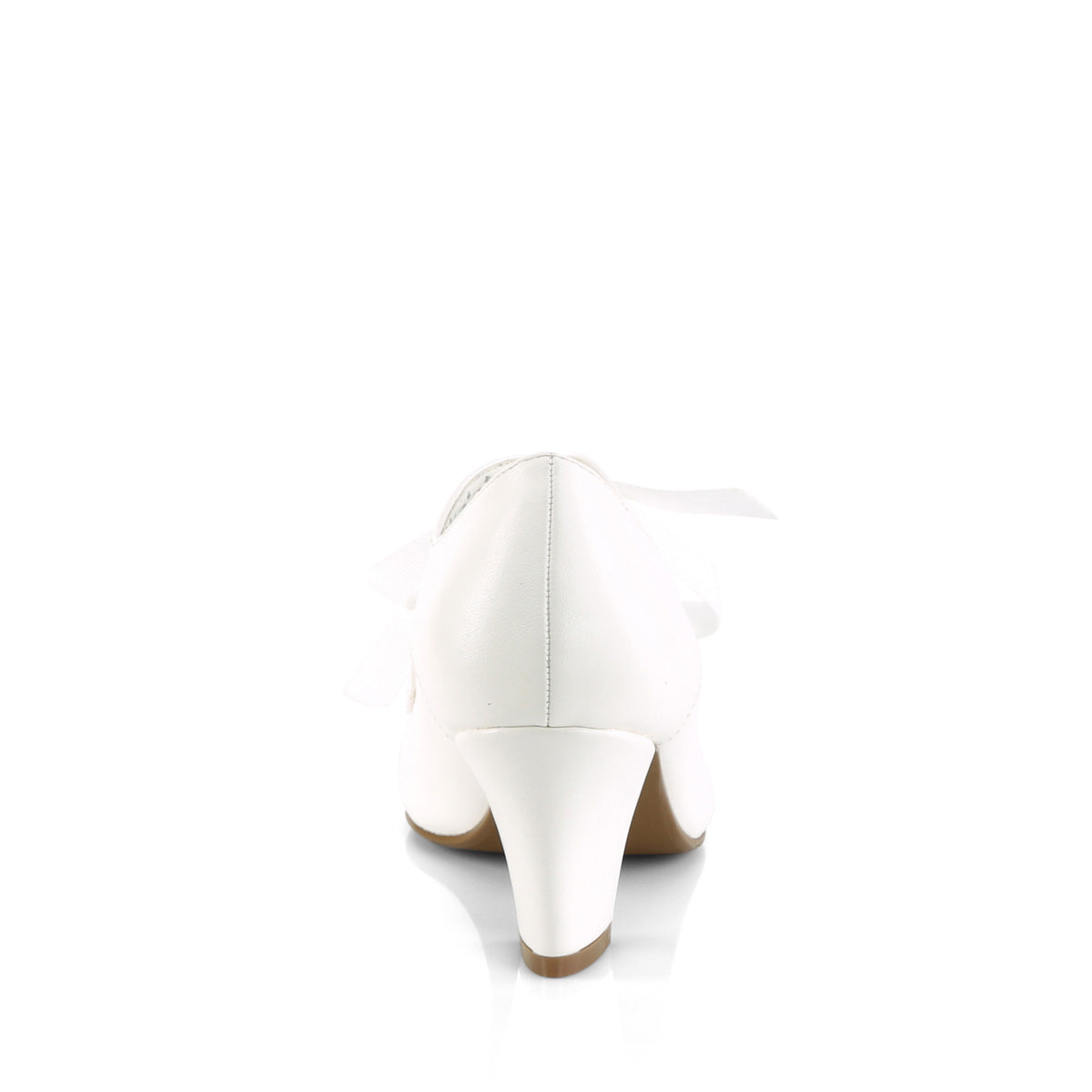 Pin Up Couture  Pumps WIGGLE-32 White Faux Leather