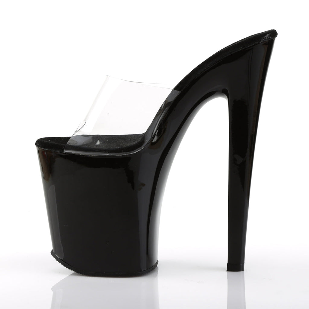 Pleaser Womens Sandals XTREME-801 Clr/Blk