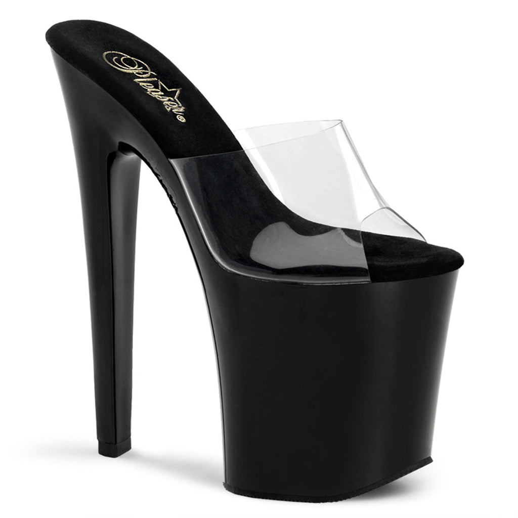 Pleaser Womens Sandals XTREME-801 Clr/Blk