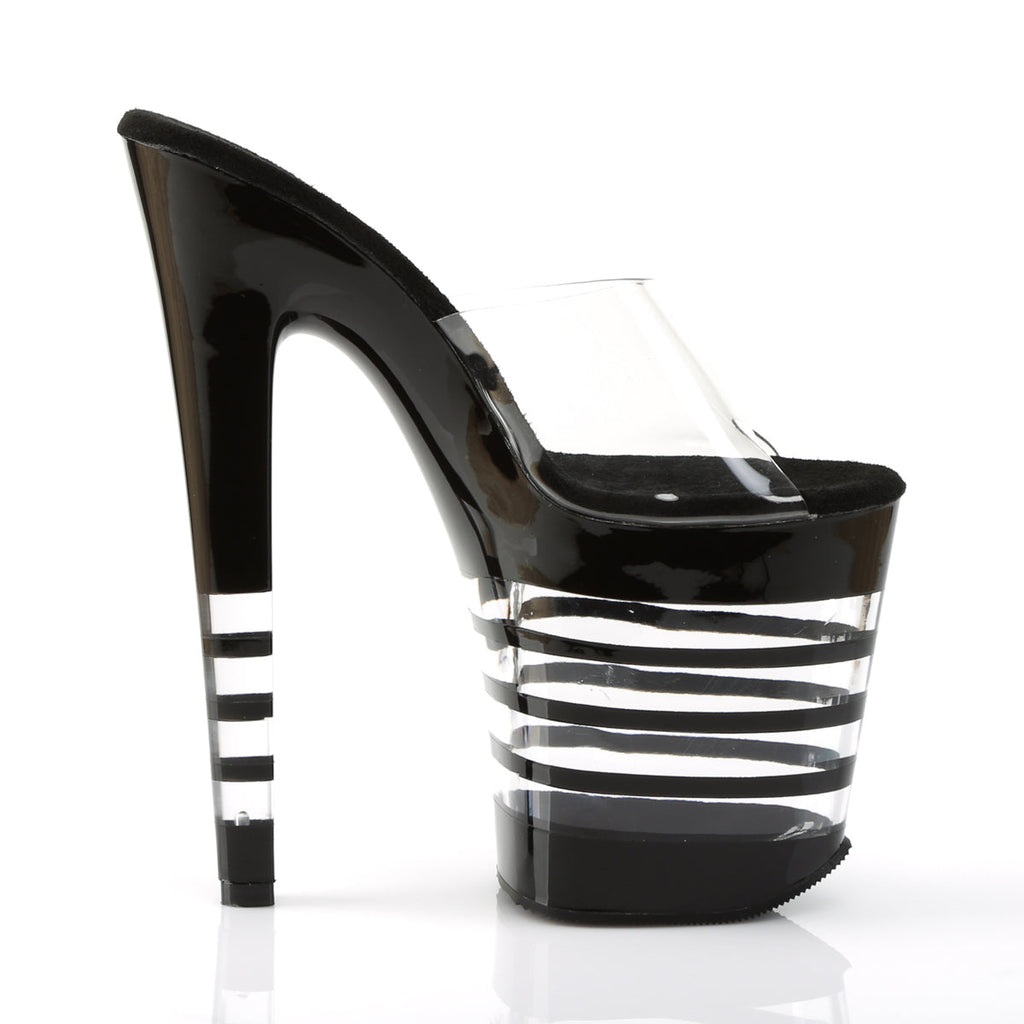 Pleaser Womens Sandals XTREME-801LN Clr/Blk