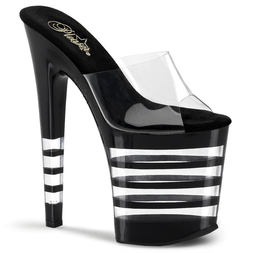 Pleaser Womens Sandals XTREME-801LN Clr/Blk