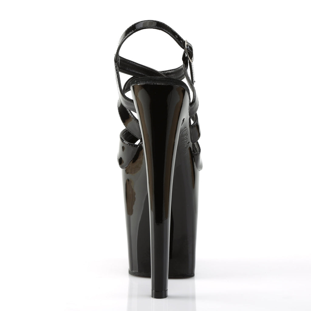Pleaser Womens Sandals XTREME-872 Blk Pat/Blk